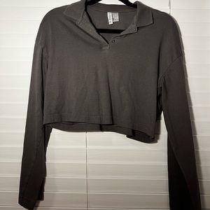 basic grey h&m long sleeve